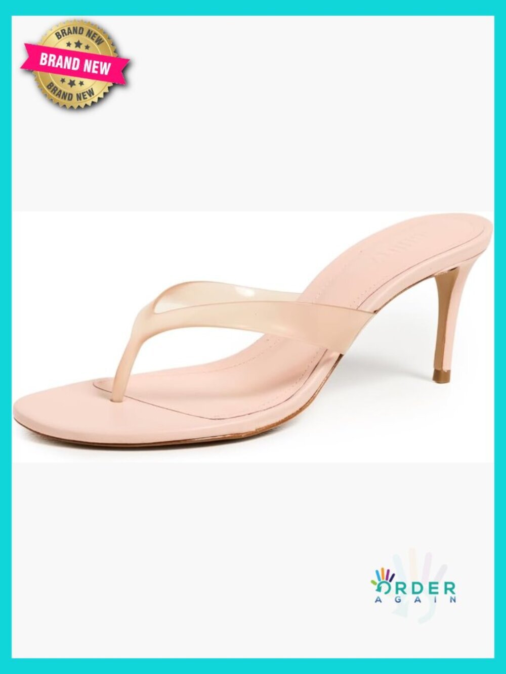 Stiletto Heeled Sandals Dressy Party Night Out Slip On Cushioned Footbed